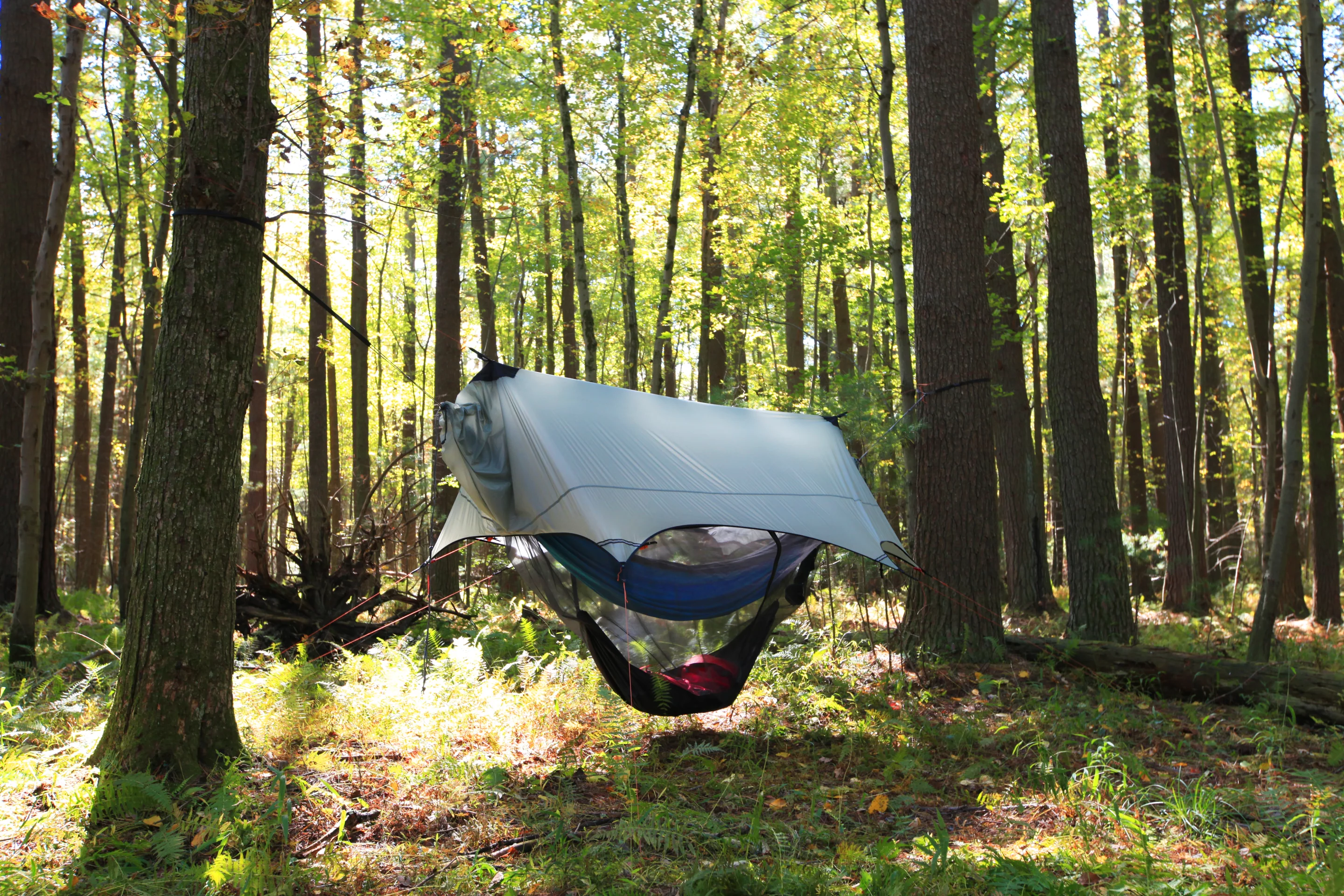 The Nube Stratos in action. It can hold up to 100 lb of gear in its bottom compartment
