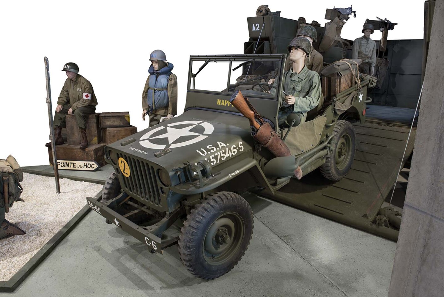 The Willys Jeep became the Allies' mechanical horse. Formally known as the U.S. Army Truck, 1/4 ton, 4x4, the Jeep was the most recognizable of a new breed of vehicle developed to go overland. It's another military technology that evolved into a global brand name and an entire new human capability. Essentially the prototype for the four-wheel drive utility vehicles we know today, 350,000 were manufactured during World War II. This Jeep is the most expensive ever sold, fetching €100,100 (US$111,683) at the D-Day sale.