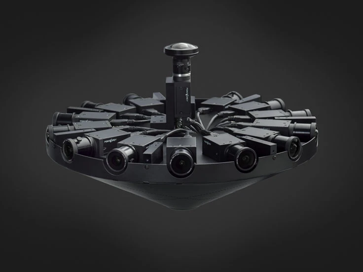 The Surround 360's camera sensors shoot at 30 and 60 frames per second and work with a global shutter