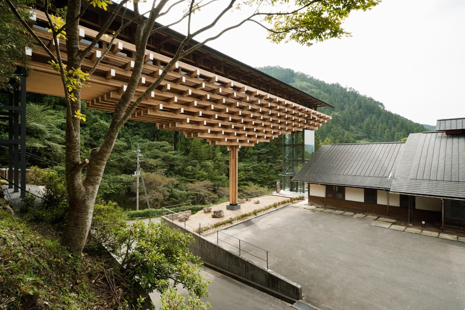 Yusuhara Wooden Bridge Museum, by Kengo Kuma & Associates