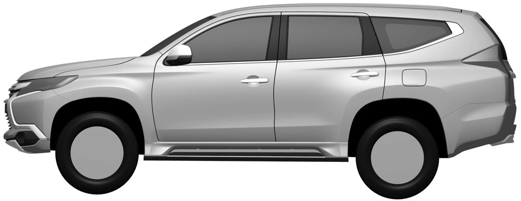 Side-steps are integrated into the design