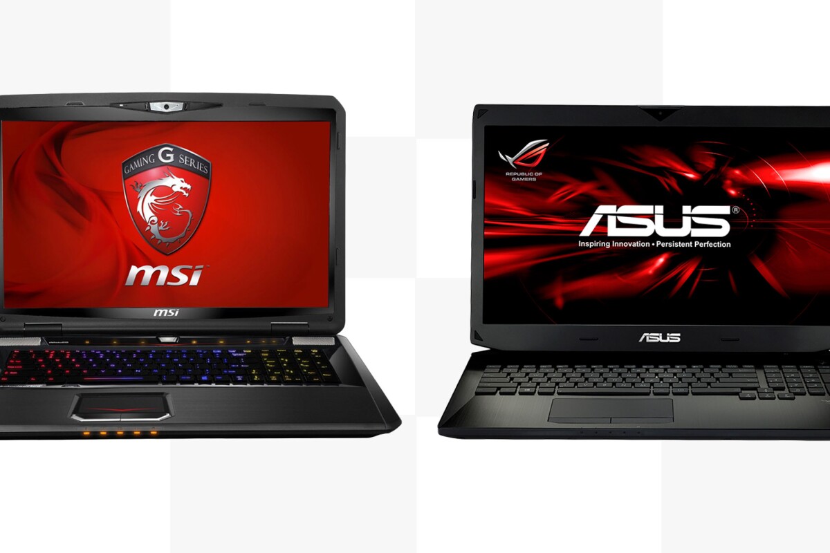 Gizmag compares the specs and features of the MSI GT70 Dominator Pro (left) and the Asus ROG G750JZ