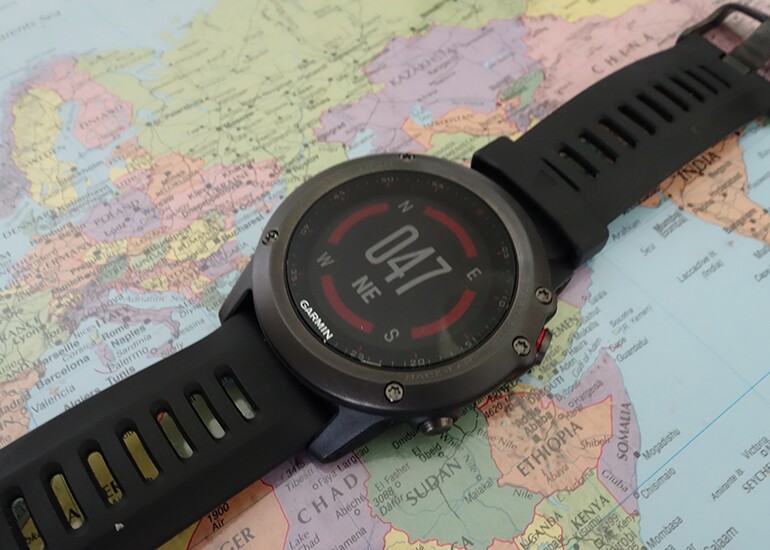 The compass mode is another way of getting your bearings (Photo: David Nield/Gizmag.com)