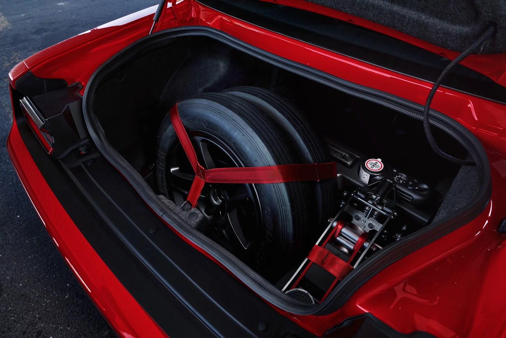 Dodge will give you two skinny front tires for the drag-ready Demon