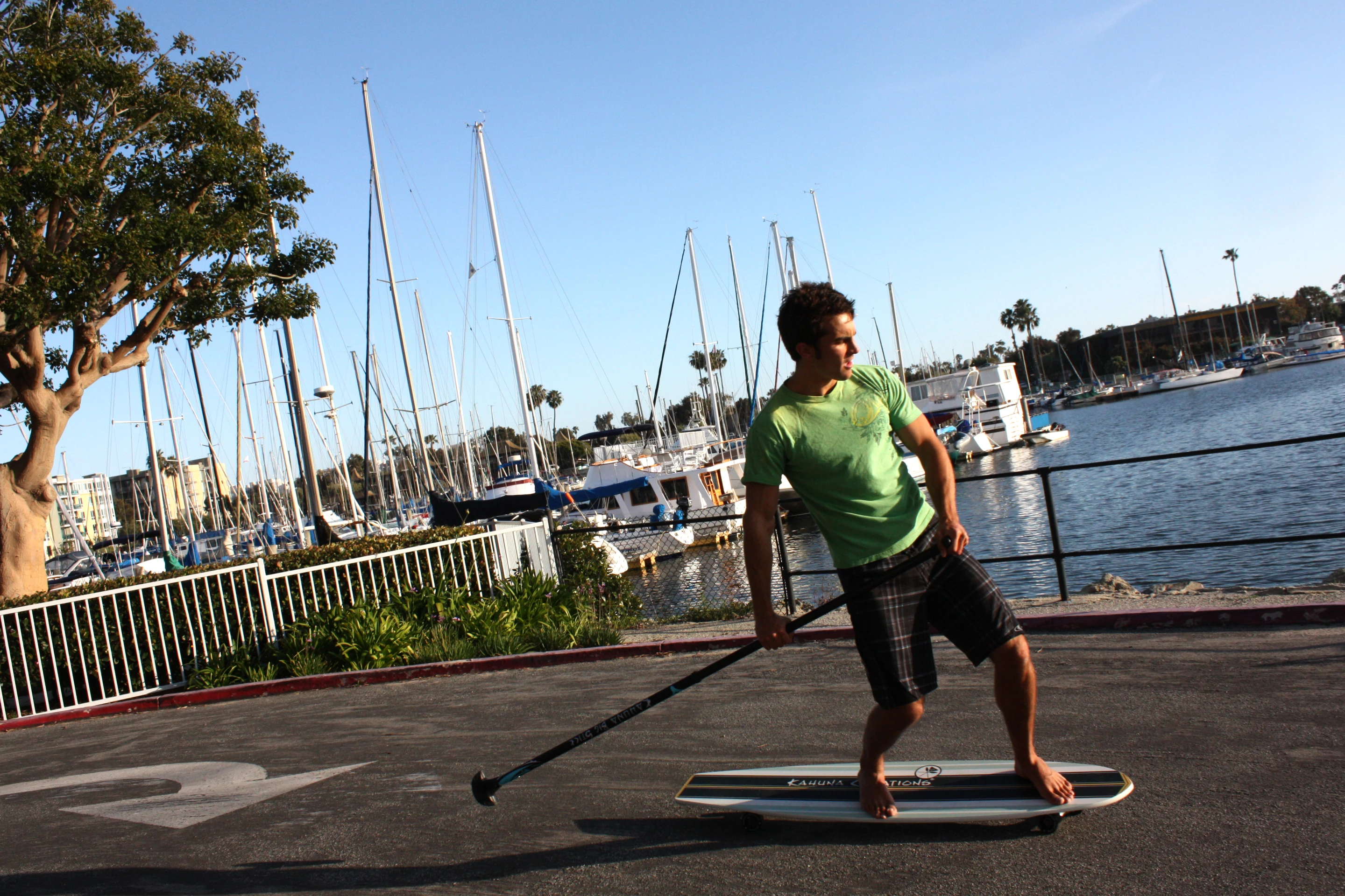 The Bombora is a wide, long board designed specifically for land-based paddling