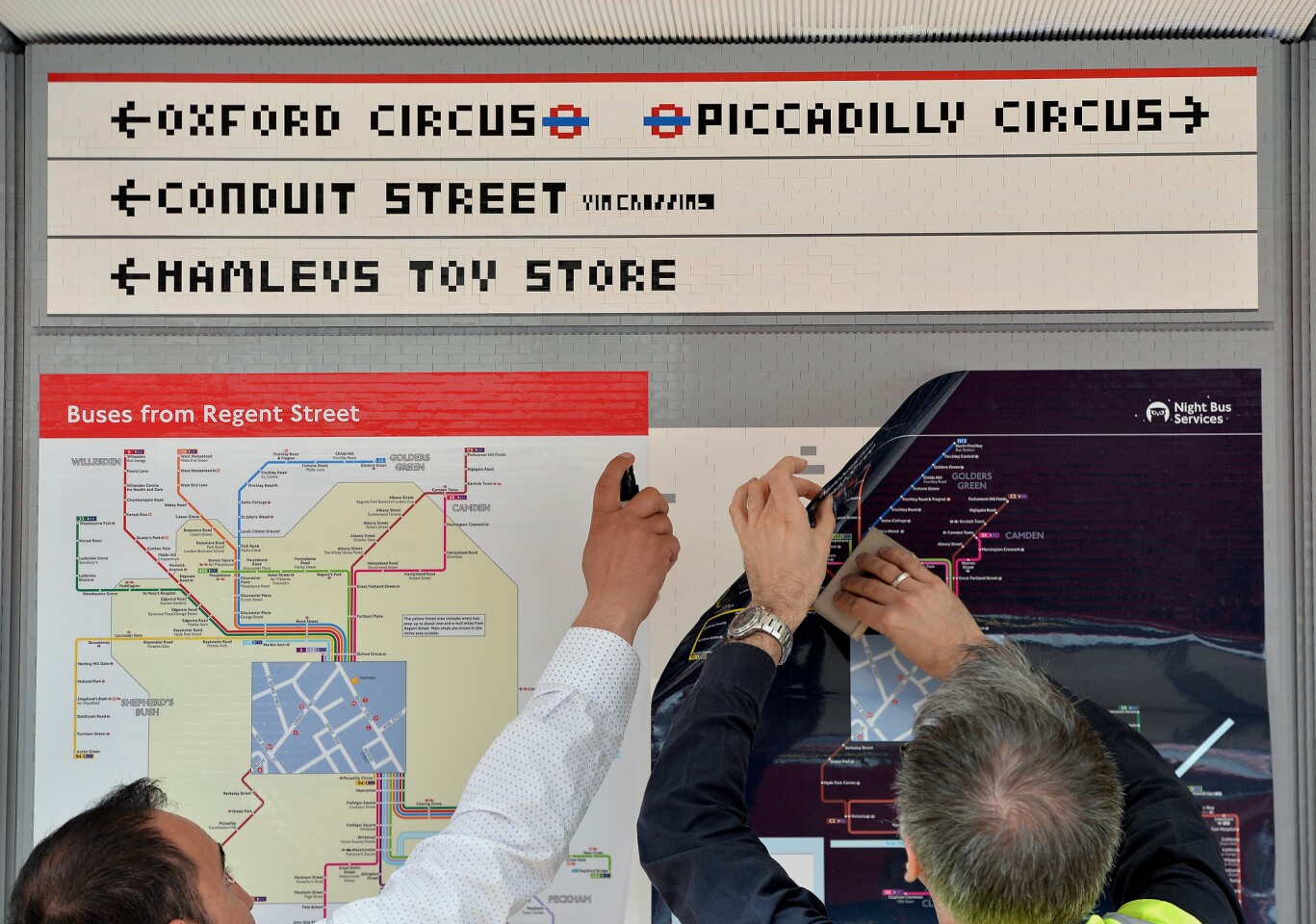 It took a total of 14 days to build and will be in place until July 15 (Photo: TfL)