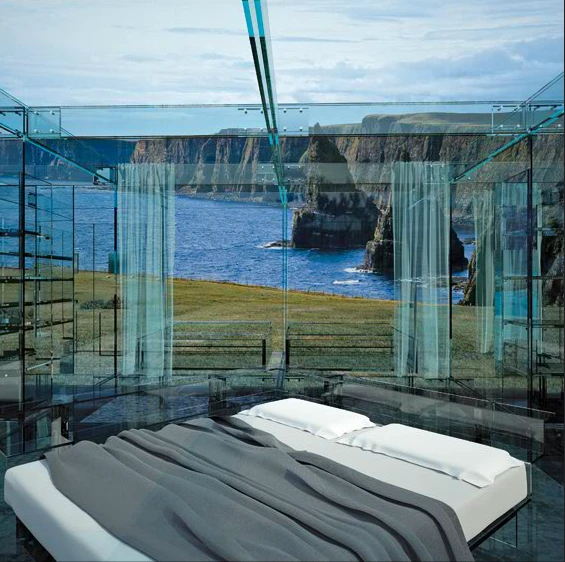 The views out of Carlo Santambrogio's glass house would be amazing given the appropriate setting