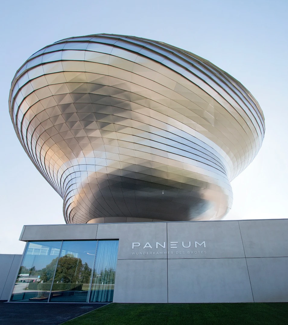 The Paneum reaches a height of 20 m (65 ft)