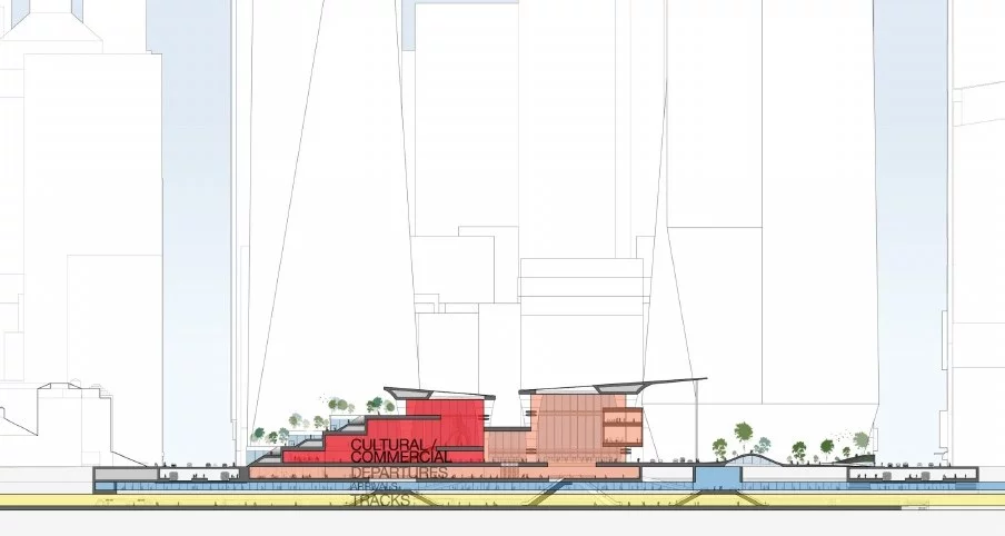Cross section of Penn Station by H3 Design (Image: H3 Design)