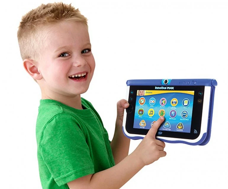 The VTech Innotab Max features a 7-inch touchscreen and is rugged enough to survive in the hands of a three-year-old