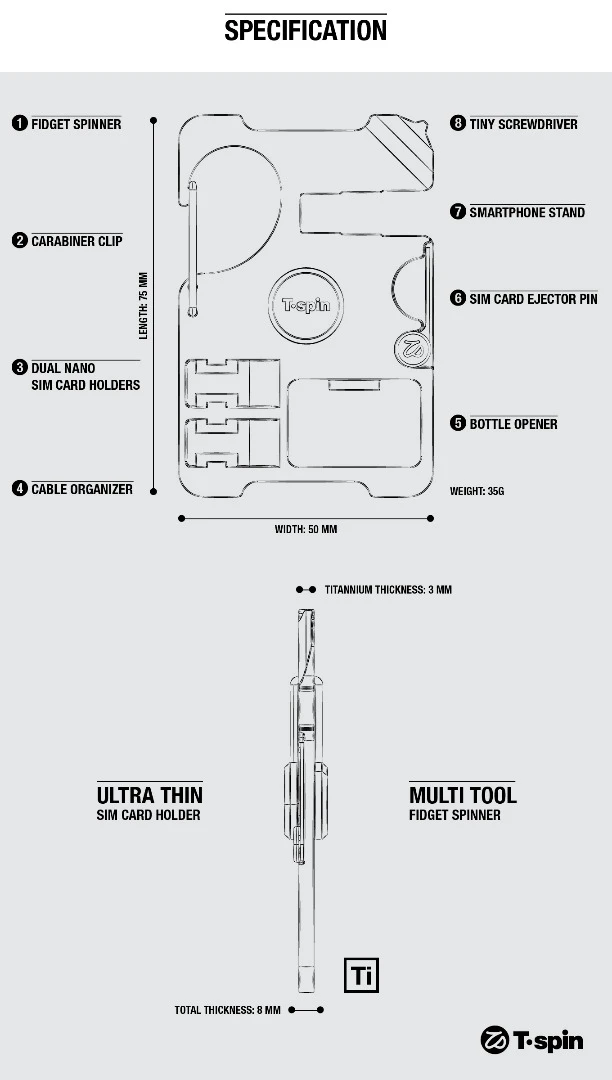 The many uses of the T'spin multitool