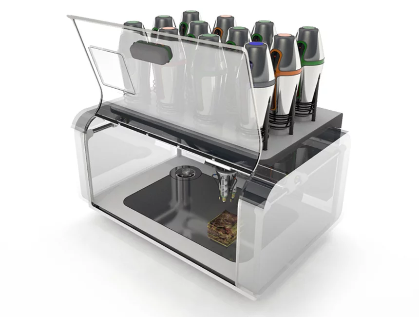 Cornucopia: Digital Gastronomy - a 3D printer to create unimaginable new foods.