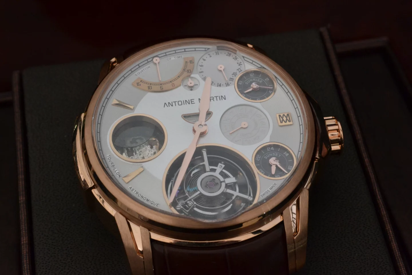 The Tourbillon Astronomique is custom-built for the owner's location