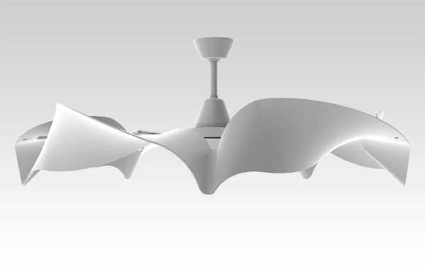 The Ribbon, a loop-bladed prototype ceiling fan