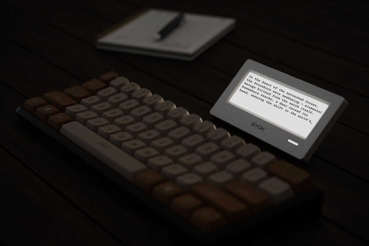 The BYOK utilizes an ESP32-S3 processor