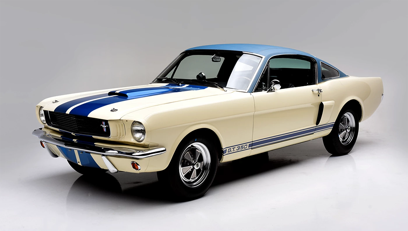 This is the very first Shelby GT350. This is the 1966 prototype that began a legend, having been built to homologate the Mustang for SCCA competition. It sold for $605,000 at Barrett-Jackson