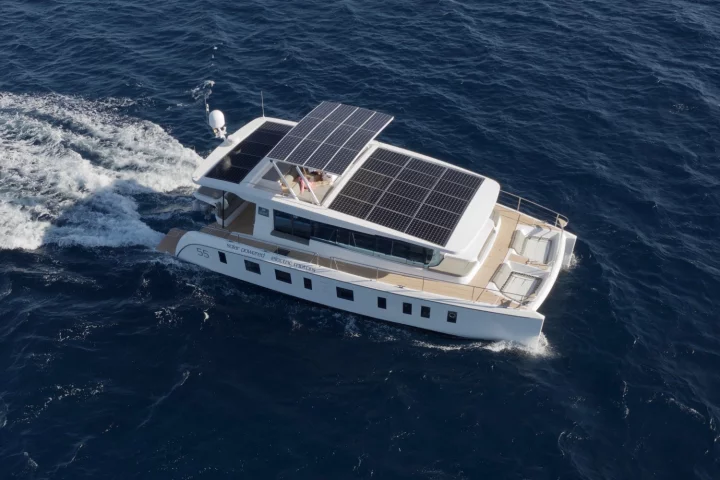 The Silent 55 offers solar-electric yachting