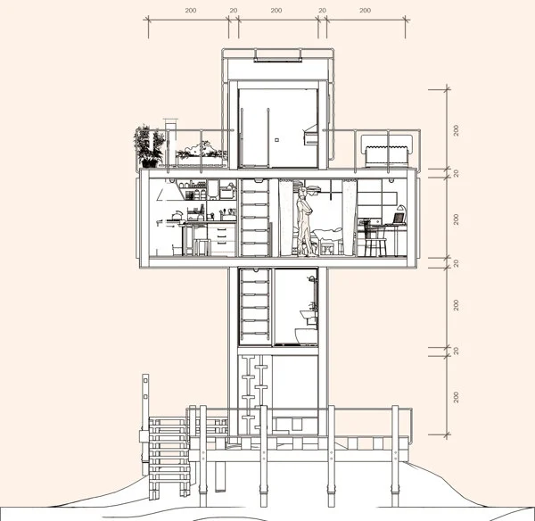 An architectural drawing showing the layout of the Skit (Image: Dachi Papuashvili)