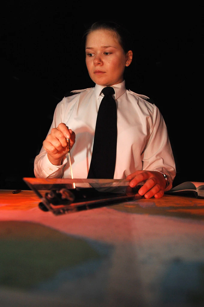 Royal Navy service member taking part in BRNC training