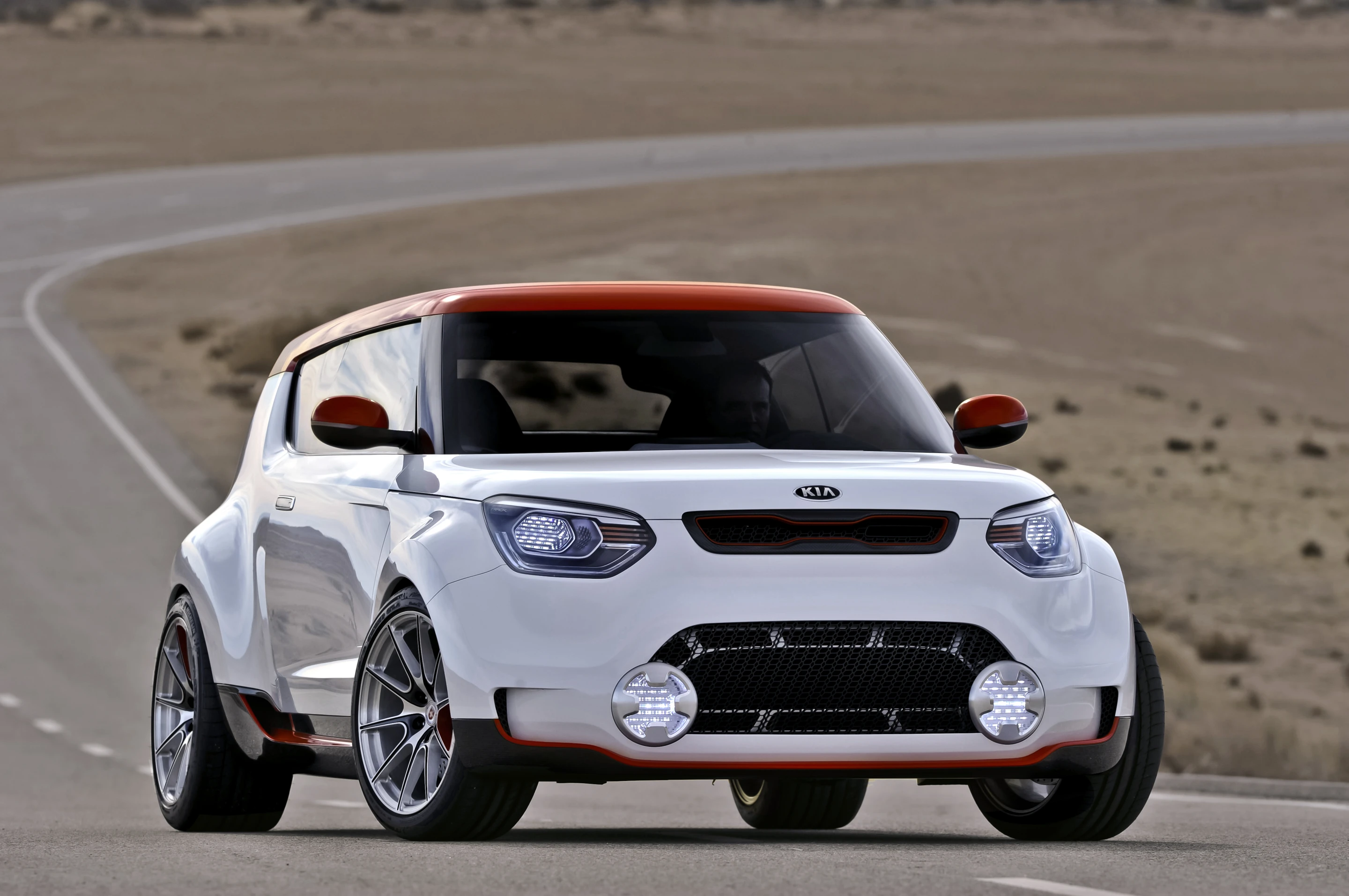 Kia's Track'ster concept is a sporty, powerful reinterpretation of the Kia Soul, with racing aspirations