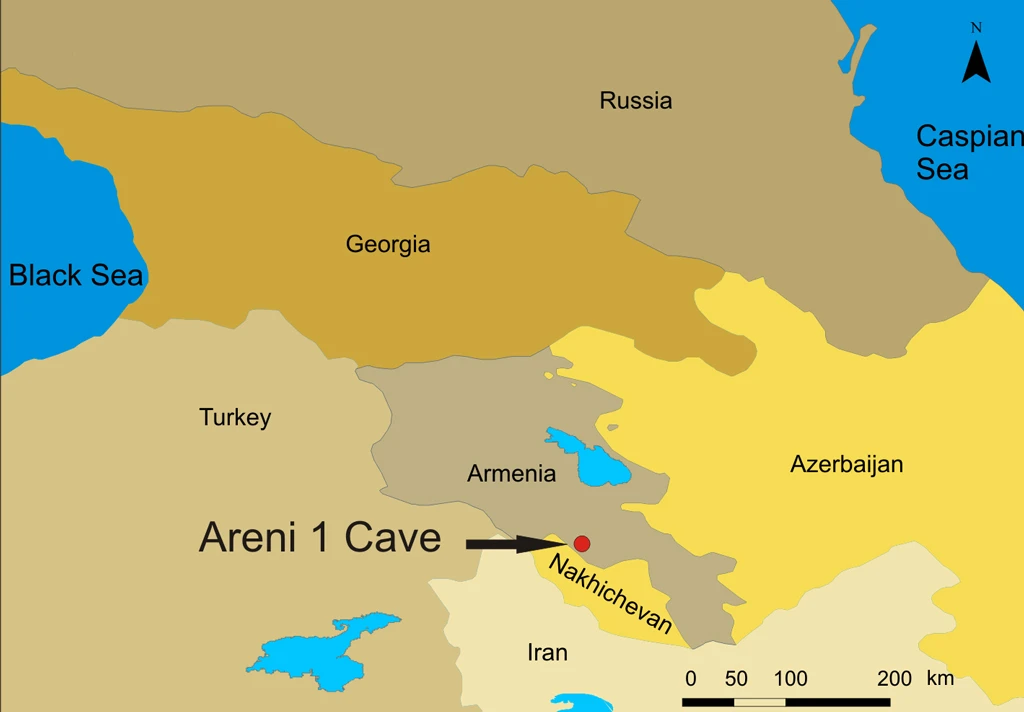 Location of the Areni-1 cave