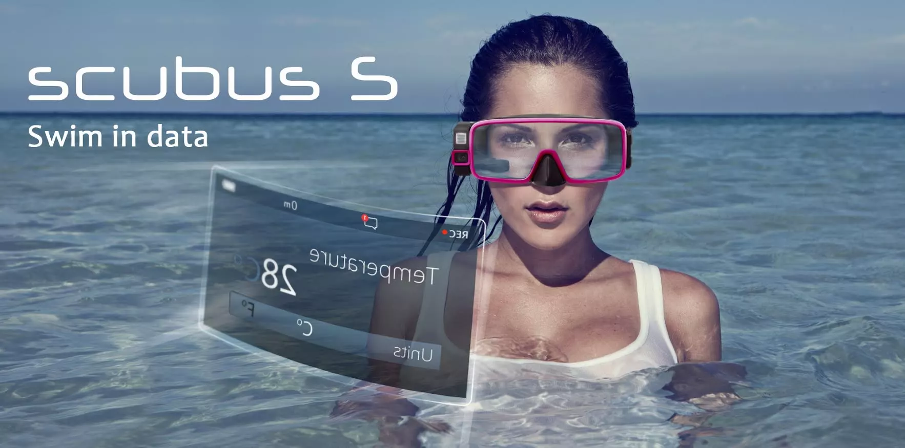 Scubus S - scuba mask with integrated camera, HUD and communications