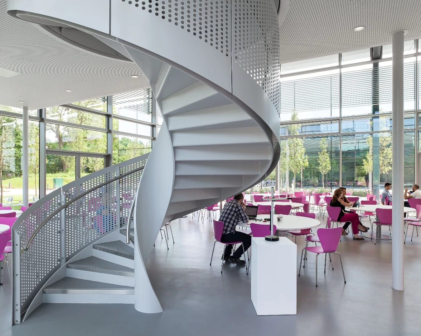 Inside the café