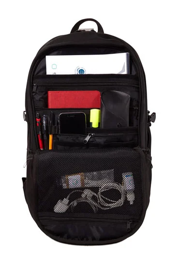 The bag also features ample storage compartments