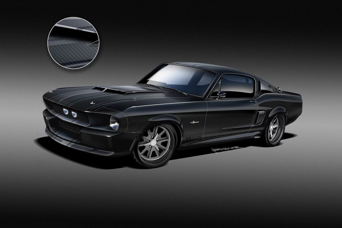 Classic Recreations plans to follow the initial line of carbon fiber GT500CRs with a carbon-fiber-bodied version of the Shelby Cobra