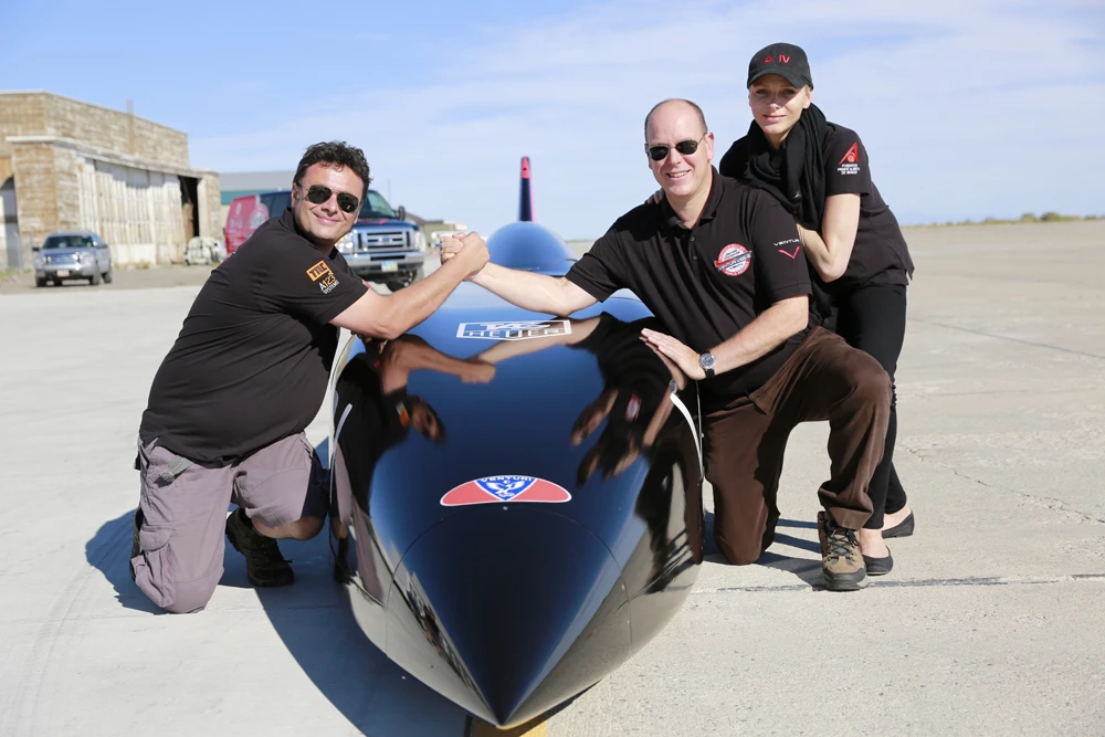 The front of the VBB-3 (Photo: Denis Boussard/Venturi Automobiles)