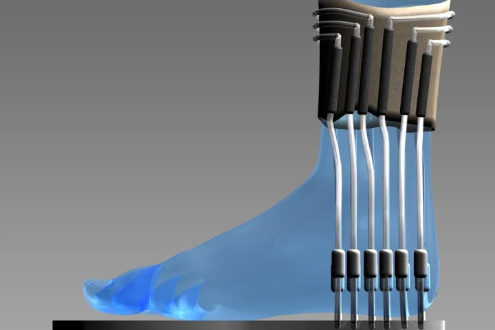 Diagram of the urine-powered socks