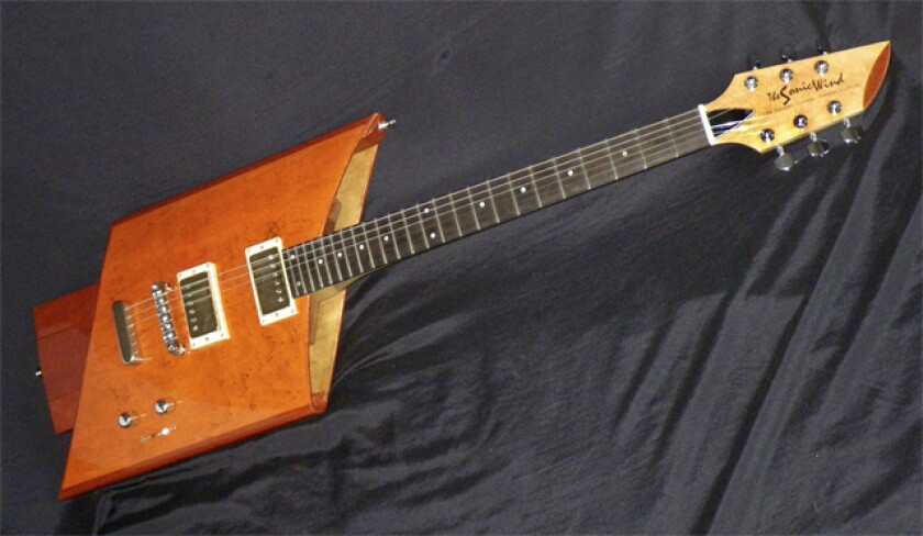 The radical Sonic Wind guitar is said to offer players more resonance and natural sustain