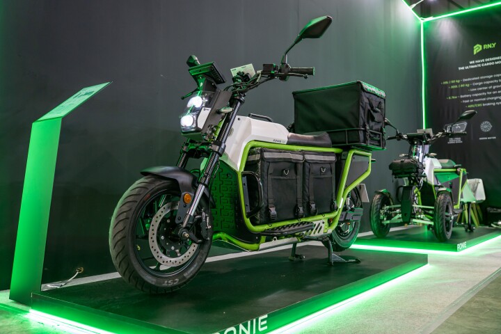 The Ponie electric cargo motorcycle has been "designed and engineered specifically for deliveries"