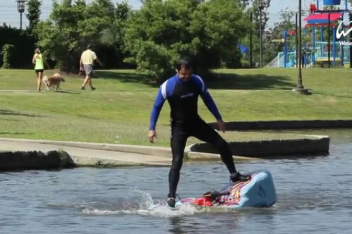 The WaterBlade in action