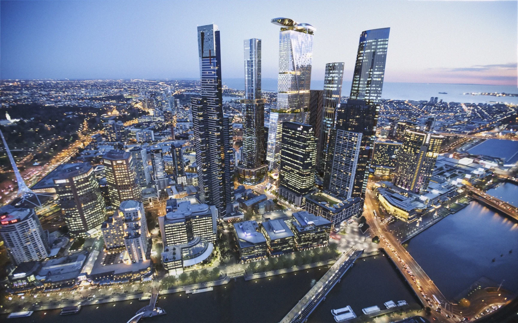 The Beulah Propeller City would be topped by a penthouse offering a private garden and pool, as well as fantastic views of Melbourne