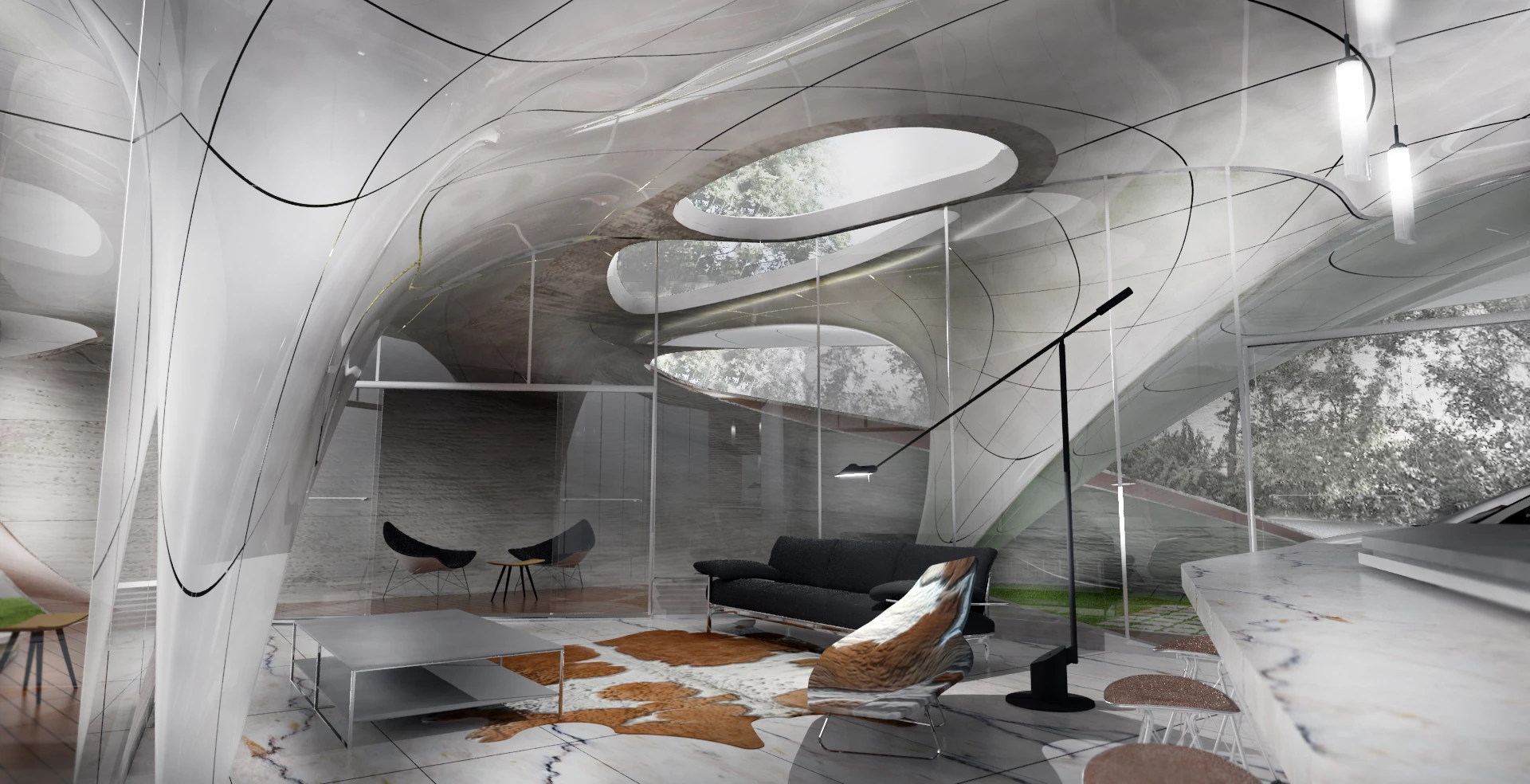 Carefully located windows will create a thru-draft