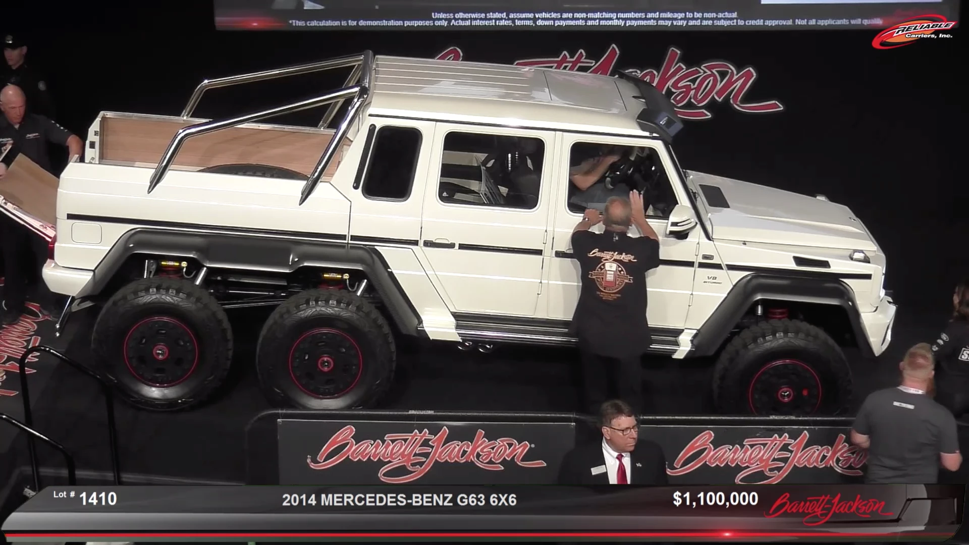 $1,210,000 | 2014 MERCEDES-BENZ G63 6X6 | Auction Link: Barrett-Jackson