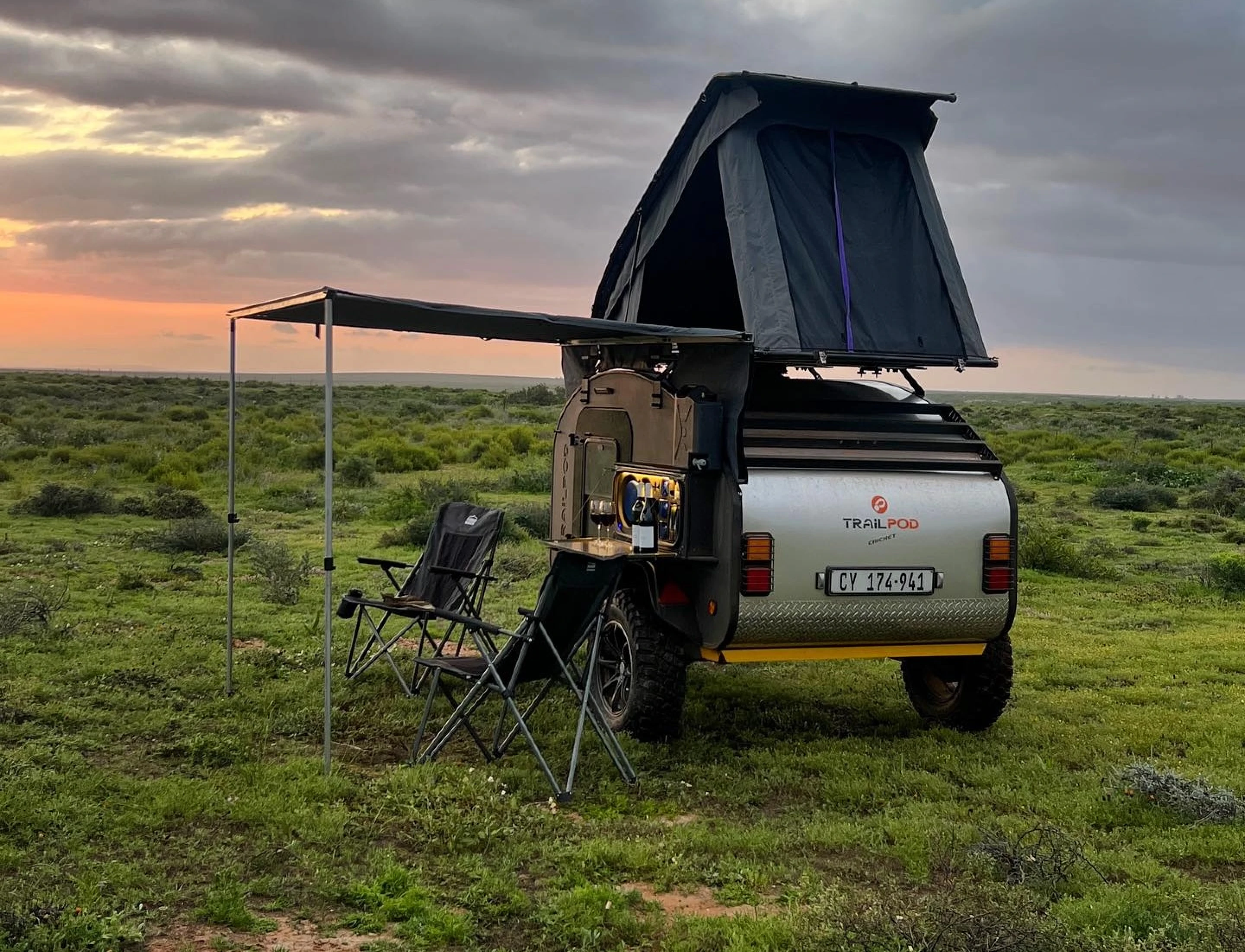 Teardrop Rvs Trailpod zero-wood off-road teardrop camping trailer