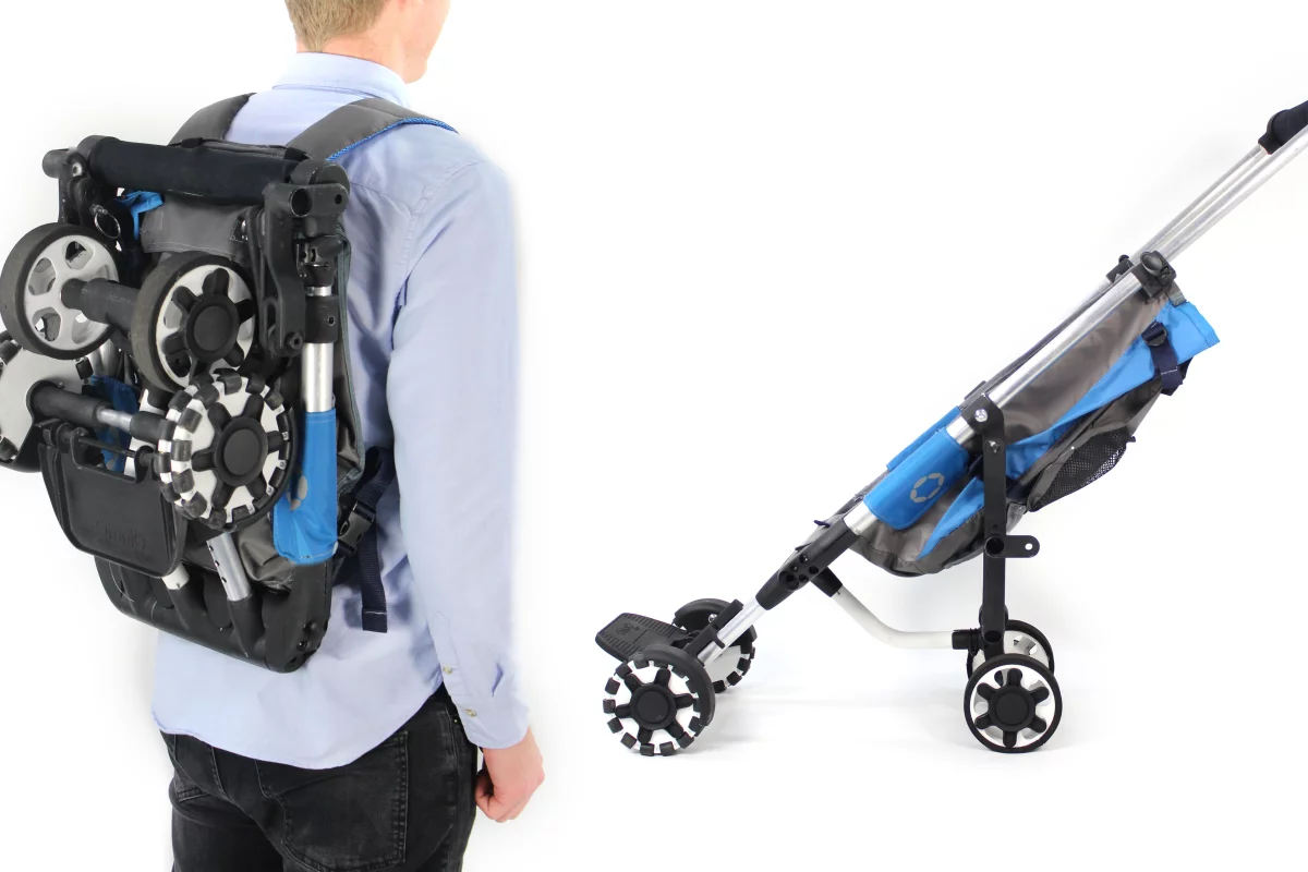 The OmniO Rider is a stroller which can also be worn like a backpack
