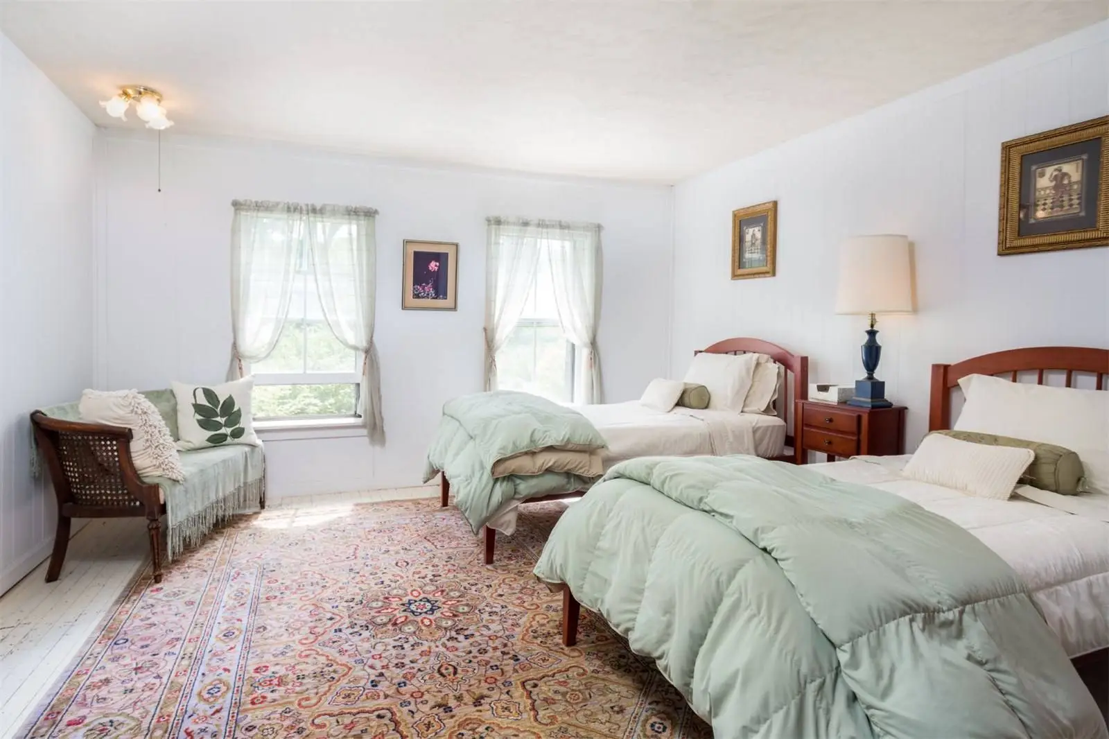 Bedroom inside the Tyringham Gingerbread House estate