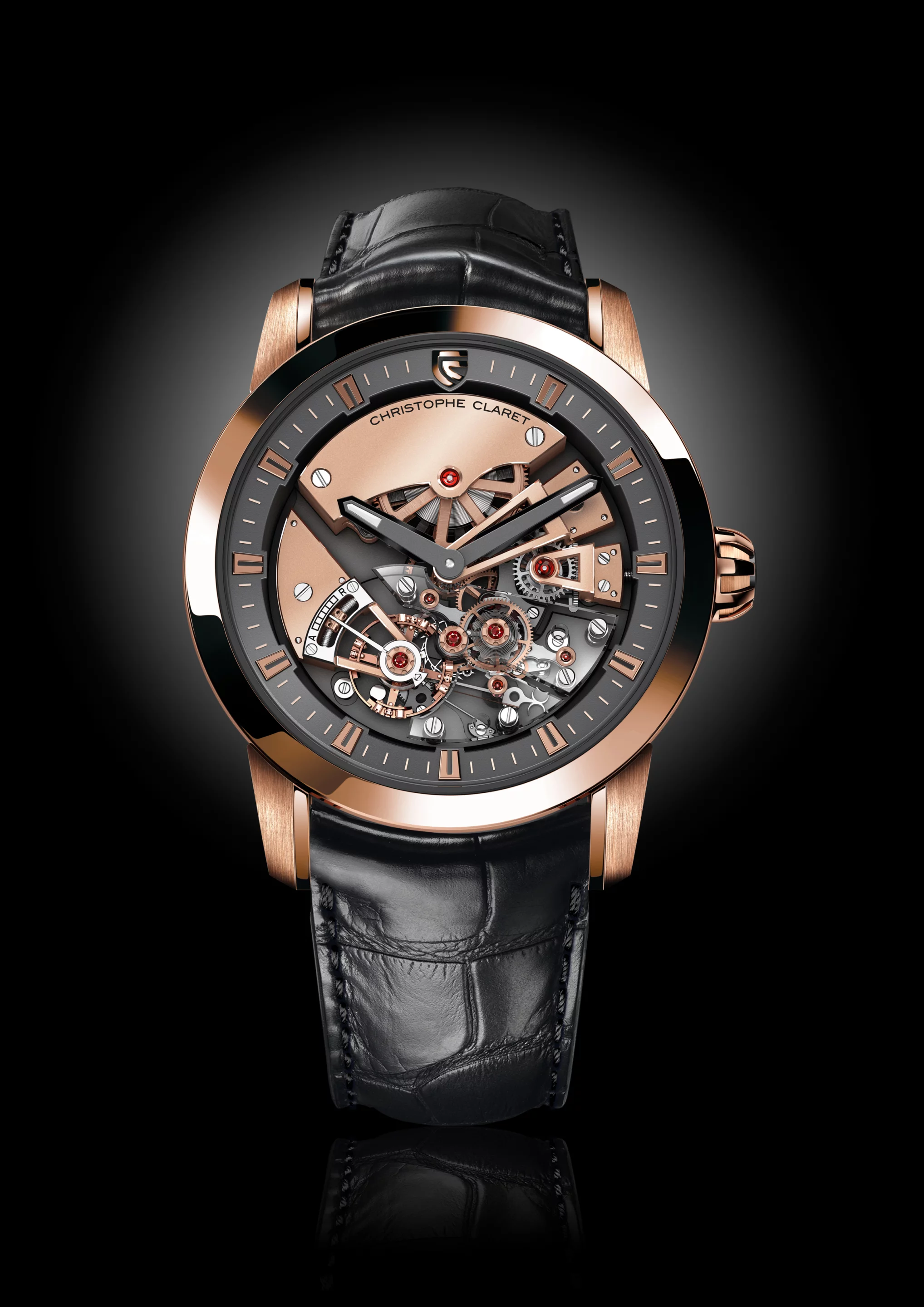 The Christophe Claret Maestoso comes in a range of materials