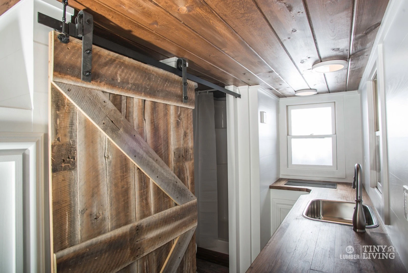 Inside the kitchen area