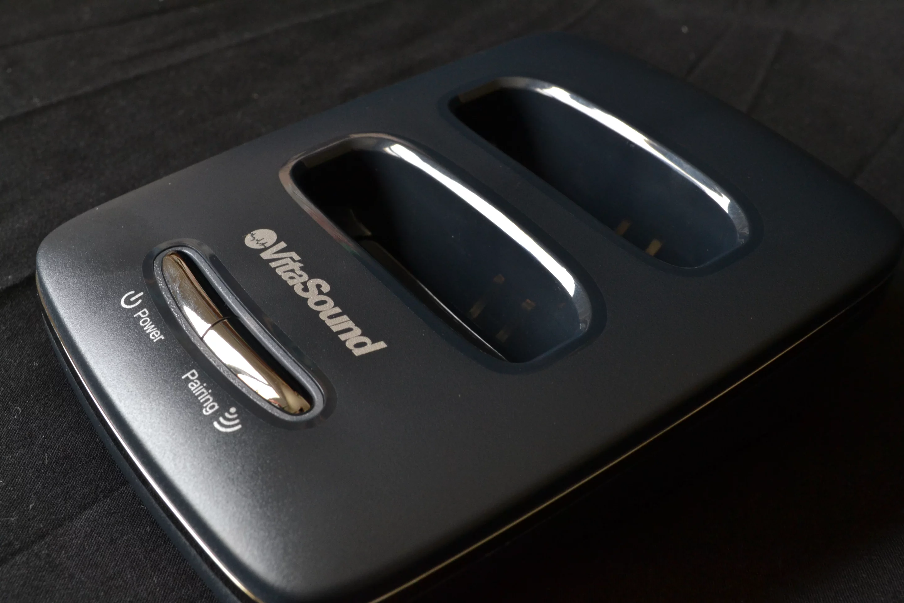 The base station has room for two handsets