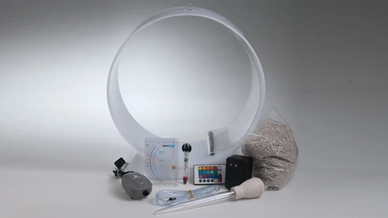 The Desktop Jellyfish Tank, along with its included accessories