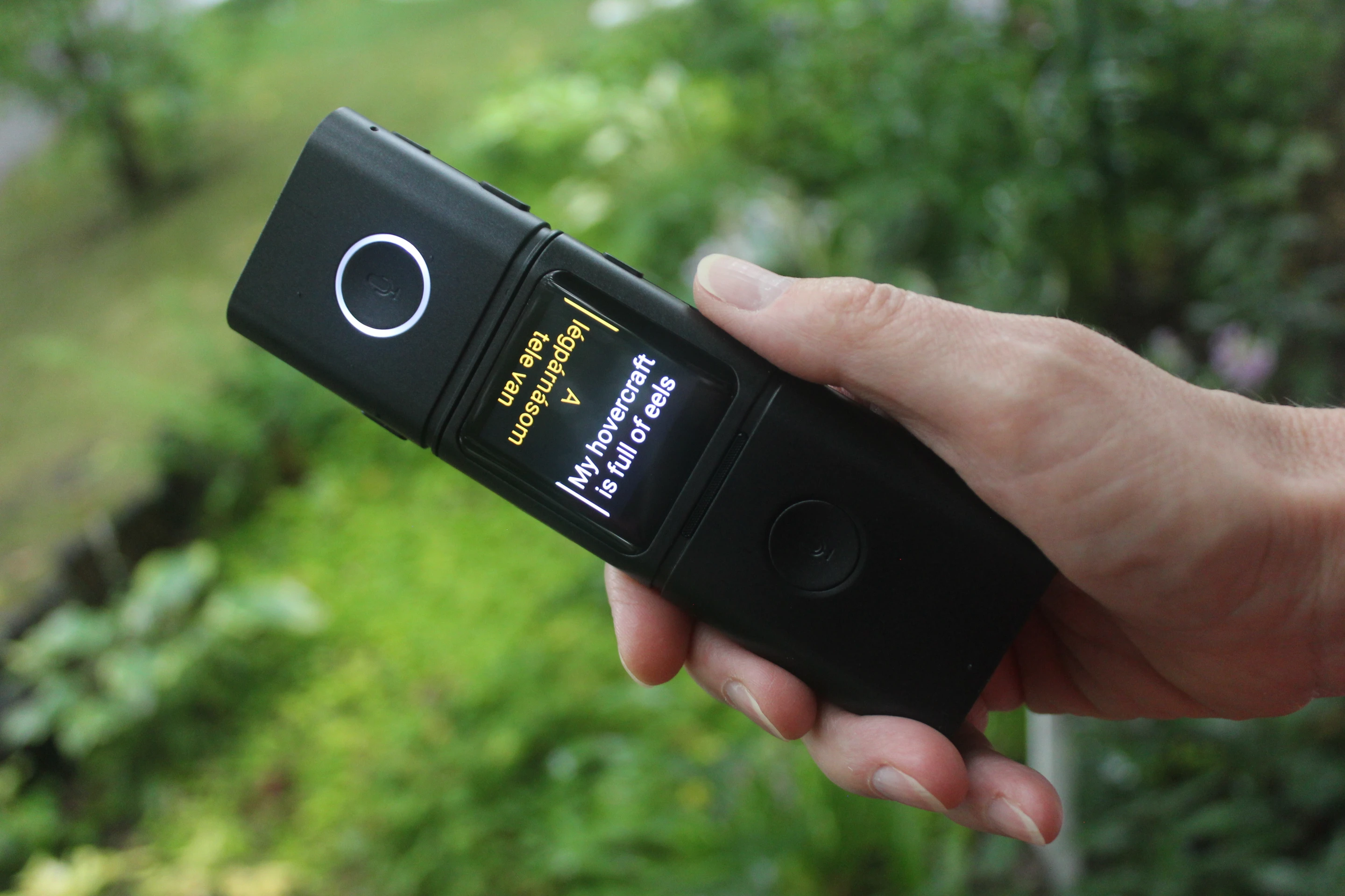 The Smark translator, seen here translating English to Hungarian