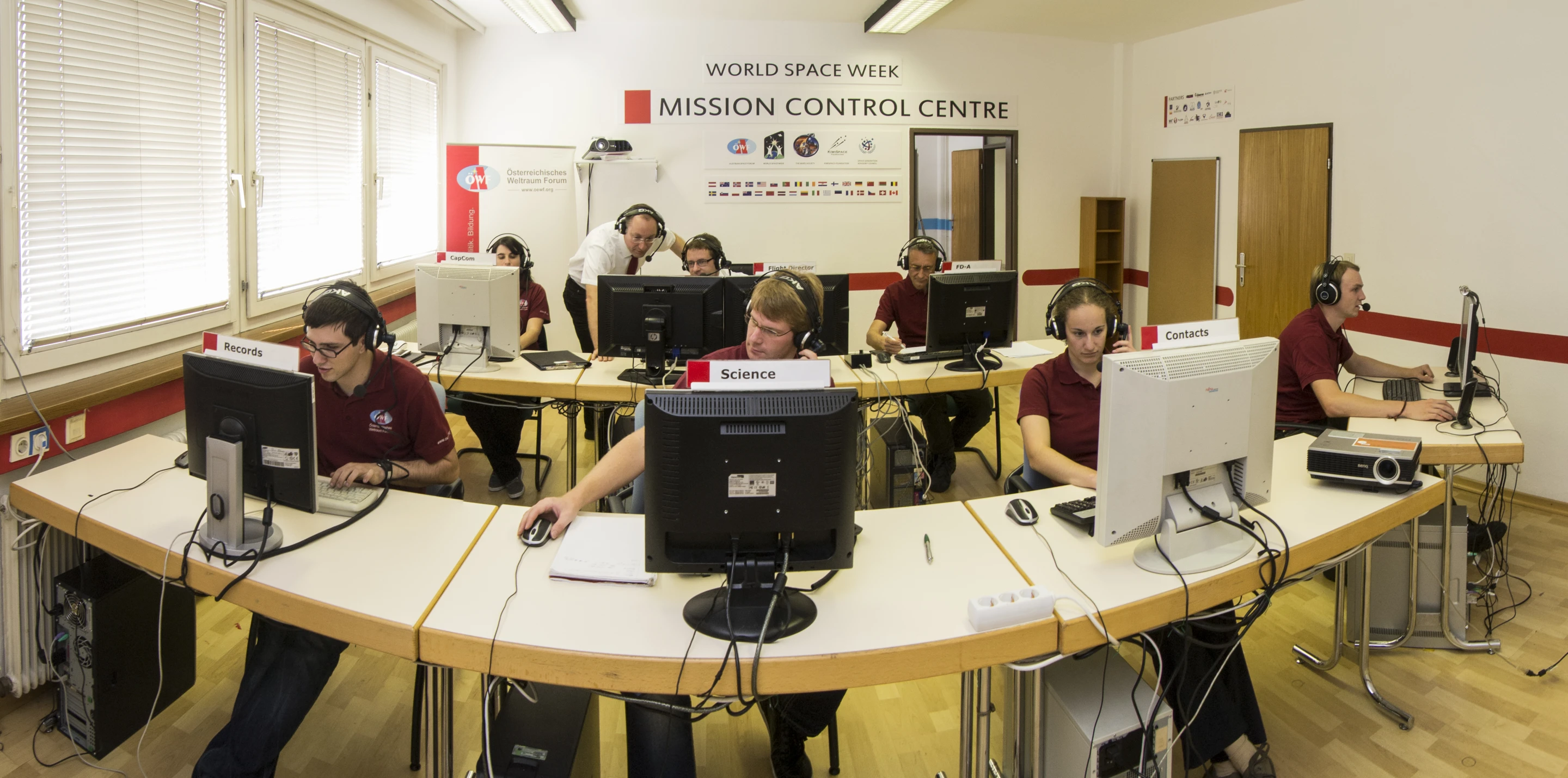 The Mission Control Center coordinated all three tests (Photo: OeWF/Paul Santek)