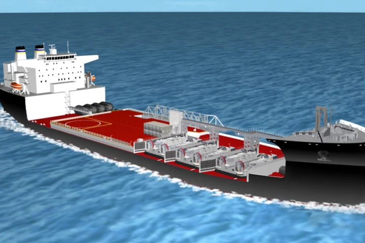 An artist concept of a mobile landing platform (MLP) ship under construction (Image: U.S. Navy photo illustration courtesy of NASSCO)