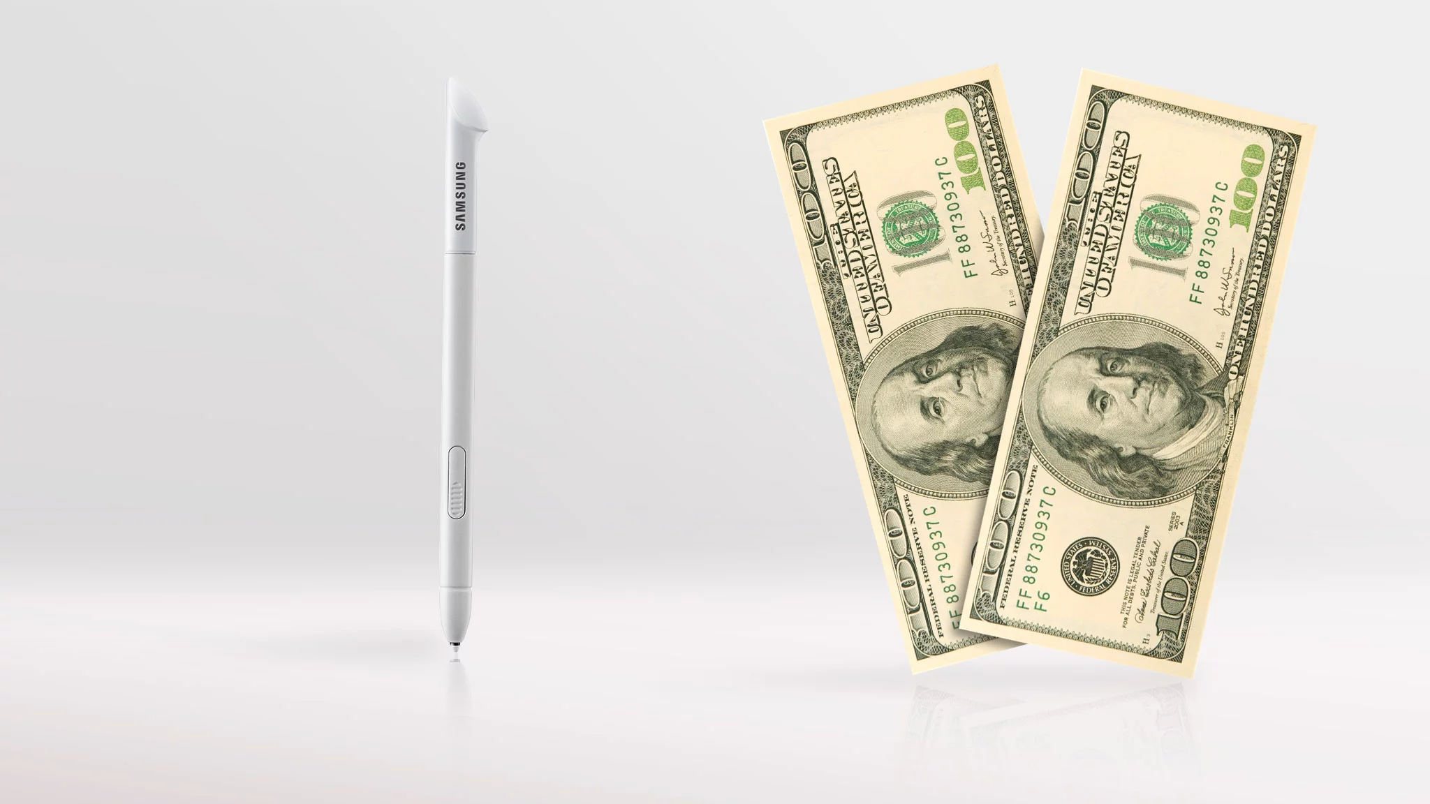 S Pen stylus, or great price? (dollar image: Shutterstock)