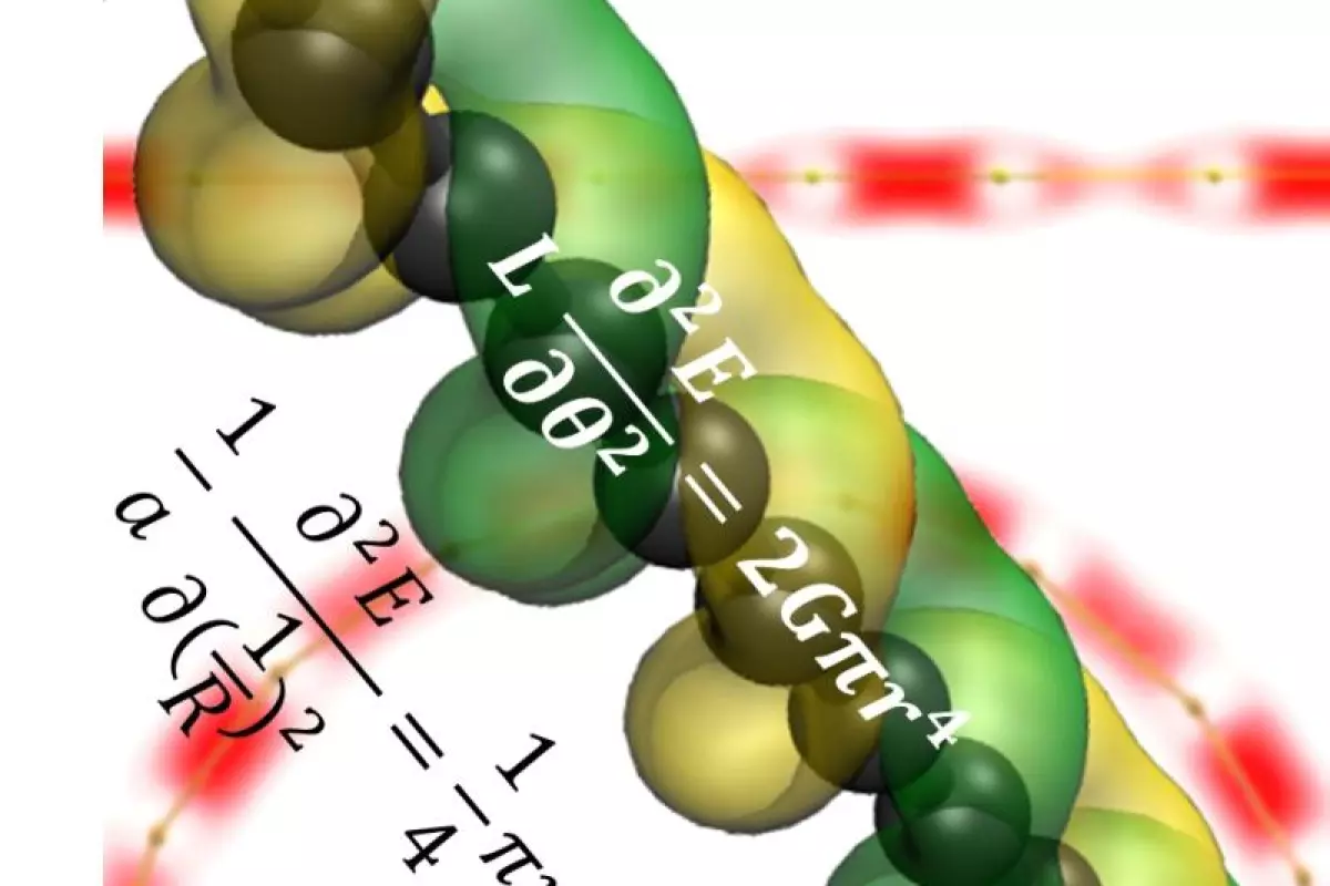 Rice University researchers say that carbyne, an elusive allotrope of carbon, could be twice as strong as carbon nanotubes and three times stiffer than diamonds (Image: Vasilii Artyukhov/Rice University)