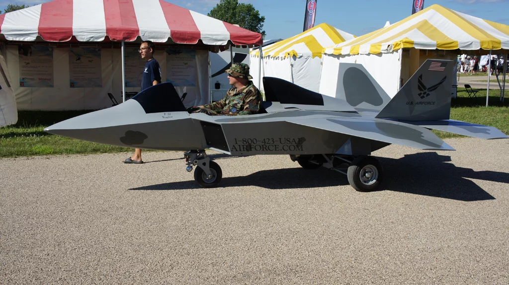 Some of the planes on show were not designed to leave the ground